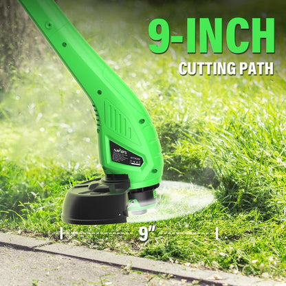 SOYUS Corded Weed Wacker, 9 Inch String Trimmer, Electric Weed Wacker Corded for Garden, Lawn, Yard