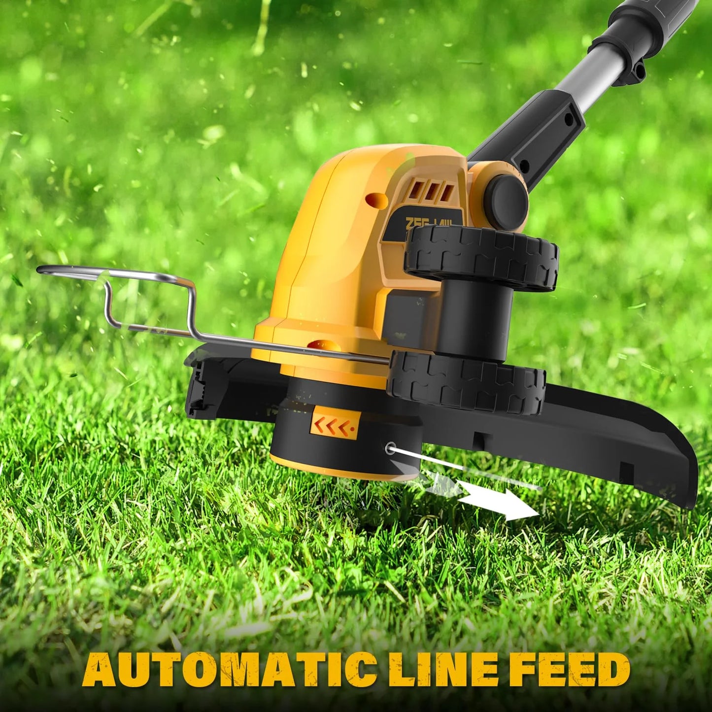 ZEGJAW 10 Inch 2-in-1 Weed Wacker and Cordless Leaf Blower Combo Kit, 12 Inch String Trimmer Lawn Edger, 2x2.0Ah Batteries & Charger Included