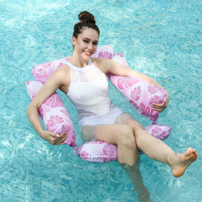 TRANSLINK 2-Pack Inflatable Pool Float Blow Up Floating Lounge Chairs for Adults Heavy Duty Blow Up Pool Floats Beach and Lake Perfect for Summer Relaxation
