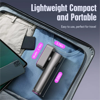 Steamer for Clothes, LOHEER Portable Travel Steamer & Iron 2 in 1, 3 Adjustable Steam Levels