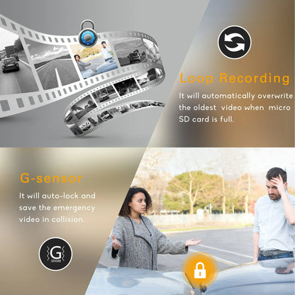 TOGUARD 1080P Mirror Dash Cam for Car, 10" Full Touch Screen Dash Cam Front and Rear, Night Vision, Parking Assist, Loop Recording, G-Sensor