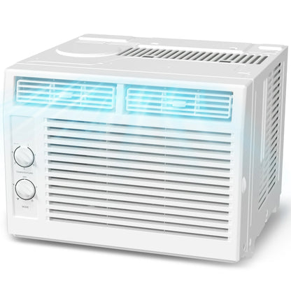 KISSAIR 6,000 BTU 115V U Shaped Window Air Conditioner, for Small Room AC Unit air conditioner Easy Installation, Cools up to 150 Sq. Ft