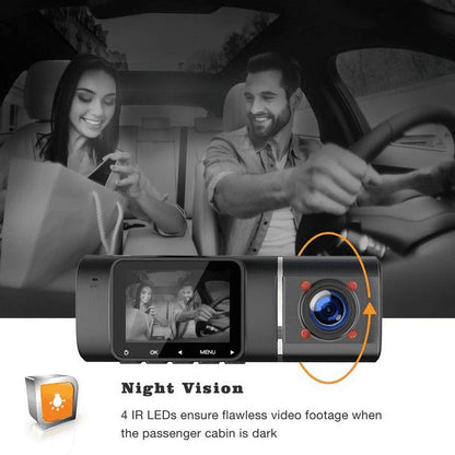 TOGUARD Dash Cam 1080P FHD 1.5 Inch LCD Display Car Camera ,IR Night Vision Car Camera ,Parking Mode, G-Sensor, Loop Recording, HDR