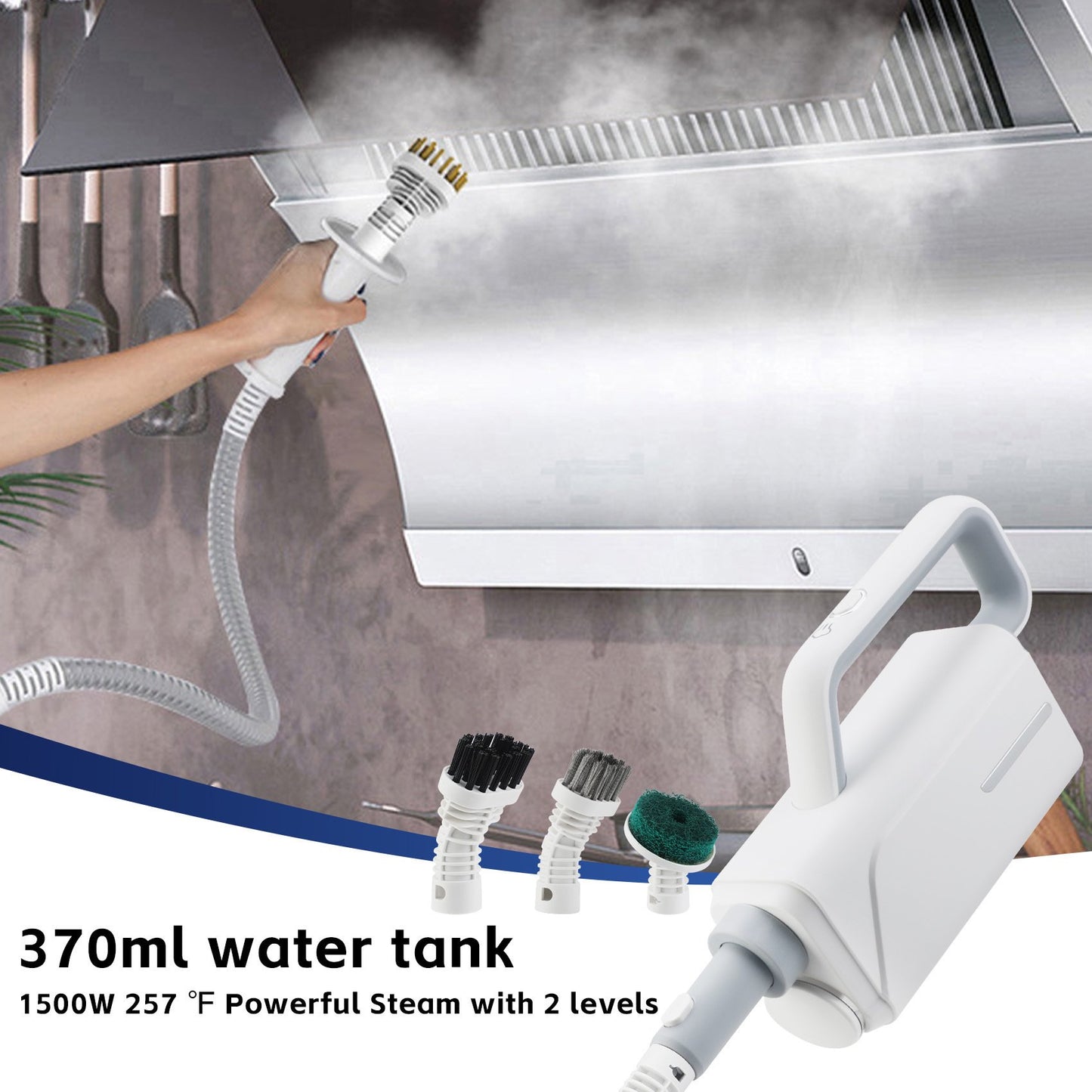 ALILYY Steam Mop for Floor Cleaning Household Steam Cleaner with Handheld Multi-Function Attachment for Hardwood Floors, Clothing, Windows, Tile Grout, Furniture Cleaning Z64