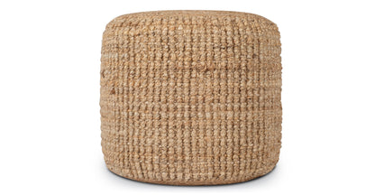 Abel 16" Jute Pouf
