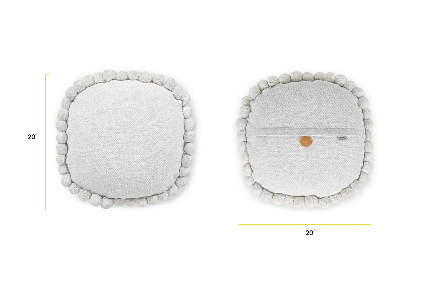 Pom Round Throw Pillow