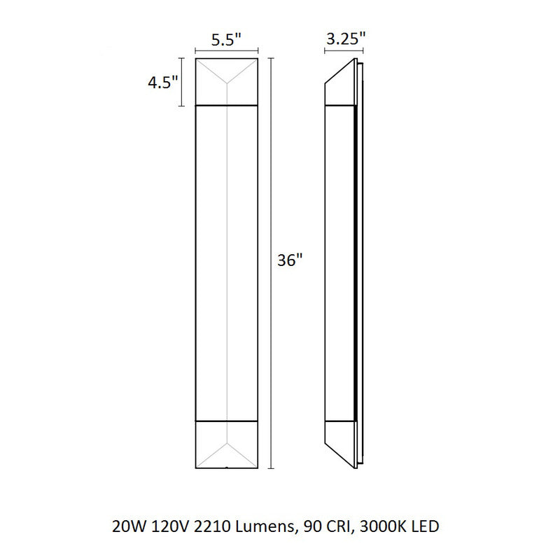 Inside-Out® Triform Wall Light