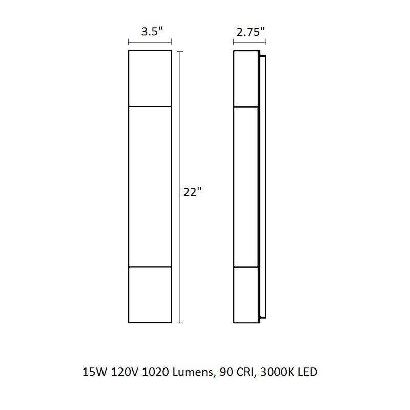 Inside-Out® Box Column Wall Light