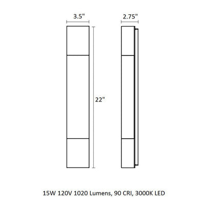 Inside-Out® Box Column Wall Light