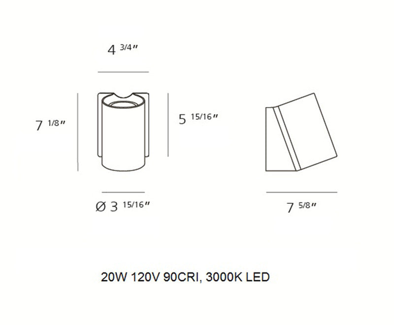 Oblique Wall Light