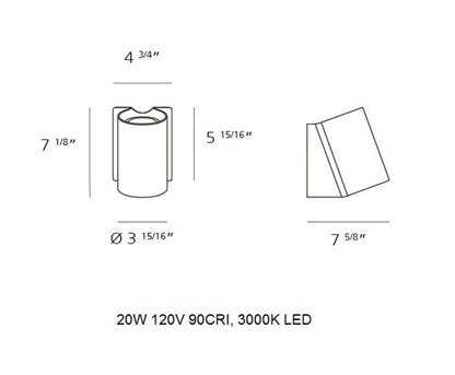 Oblique Wall Light