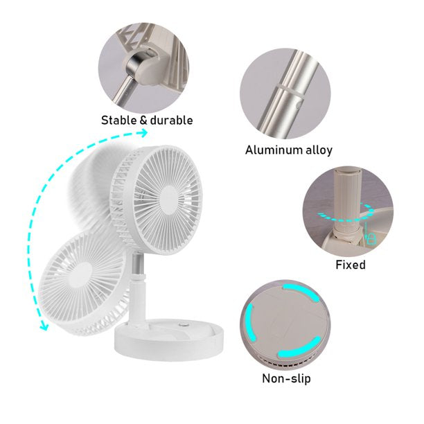 Rechargeable Table Misting Cooling Fan