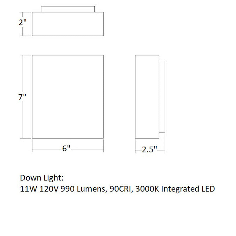 Inside Out™ Flat Box™ LED Sconce