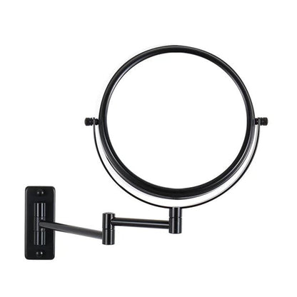 Lansi Black Makeup Mirror 10x Magnification, Double-Sided Swivel Mirror Wall Mount, Black Finish