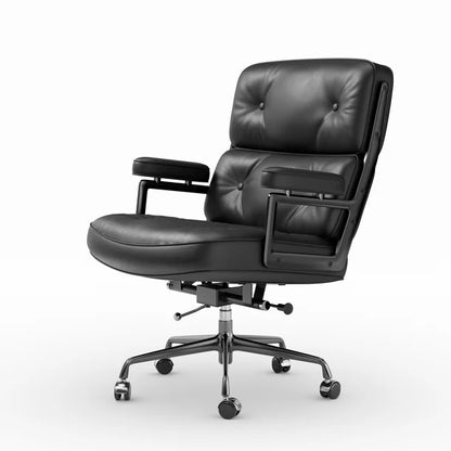 Raffle Pinker Office Chair, Computer Desk Chair Ergonomic Cushion Lumbar Support with Wheels Adjustable Swivel Rolling Home Executive Chair, Black