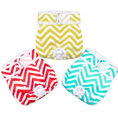 Snagle Paw Female Dog Diapers, 3ct Washable for Doggie Doggy Diapers, Reusable Pet Diapers for Female Dogs