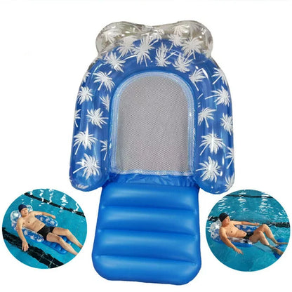 Ifanze Pool Floats, Inflatable Swimming Pool Loungers with Headrest for Pool Storage Toy, Beach Accessories, Water Hammock for Adults, Kids