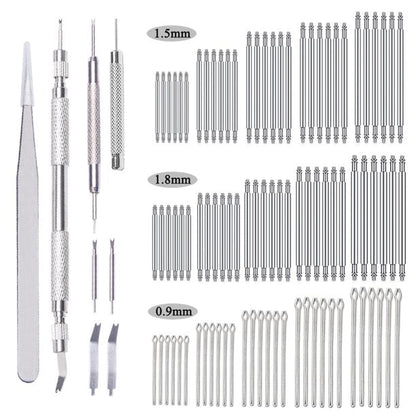 Aokelily 98PCS Spring Bar Tool Watch Band Tool Set, Watch Wrist Bands Strap Removal Repair Fix Kit with 4 Extra Tips Pins & Heavy Duty 316 Stainless Steel Pins