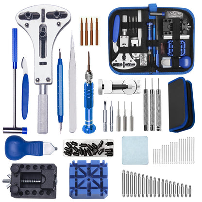 Aokelily Watch Repair Kit Professional 235PCS Watch Tools Kits Battery Replacement Watchband Link Remover Adjustment Watch Back Removal Opener Spring Bar Repair with Carrying Case