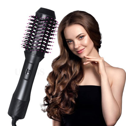 Ifanze Hair Dryer Brush, 3 in 1 Upgrade Hot Air Brush, Salon Negative lon Styling Dryer Brush Perfect for Hair Straightening, Curling, Styling and Drying All Hair Types
