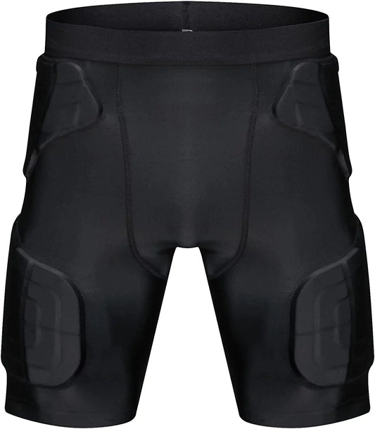 TUOY Men's Padded Compression Shorts Football Girdle for Male