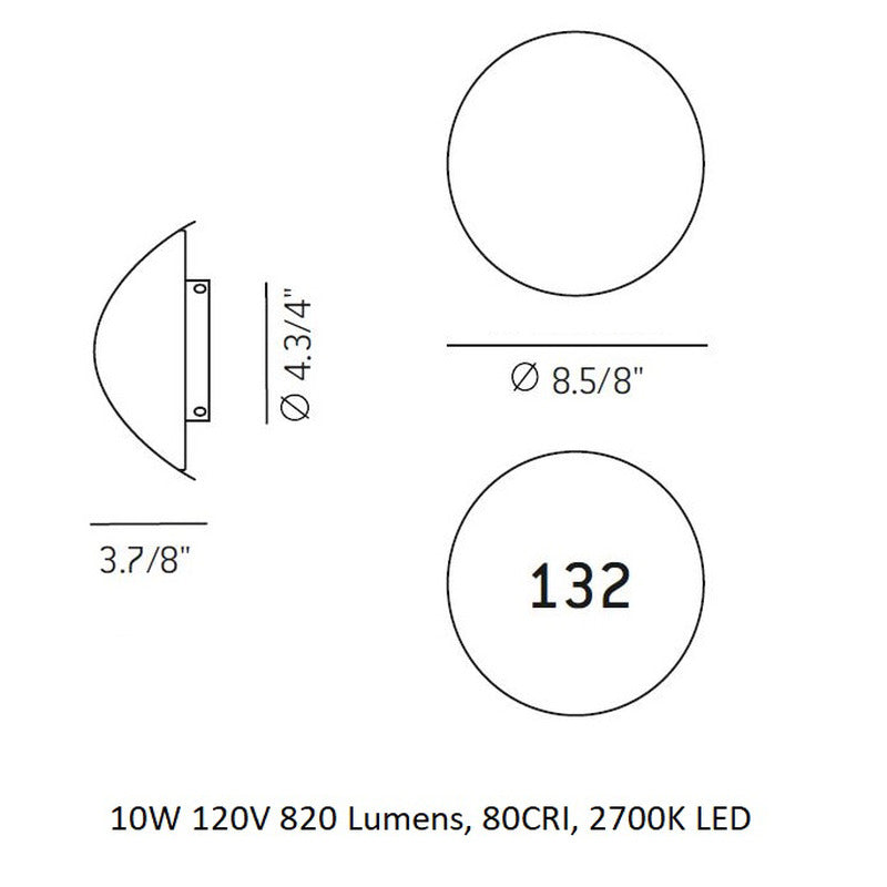 Lune Outdoor Wall Light