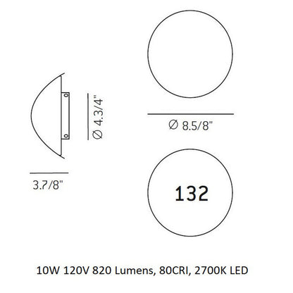 Lune Outdoor Wall Light
