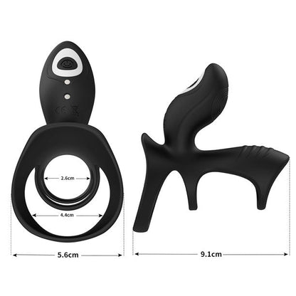 AOPAR Vibrating Penis Rings Silicone Dual-motor Penis Ring with Remote Control Sex Toys for Men Women