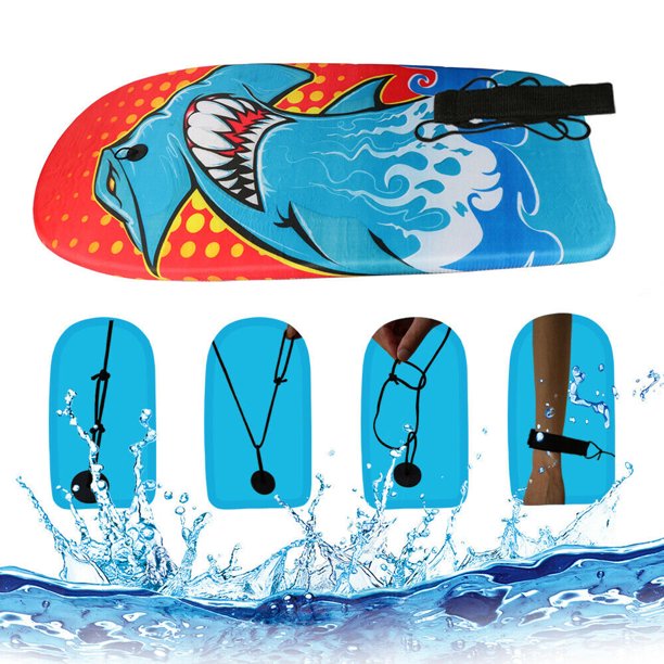 KAHOO Bodyboard Kickboard Surfing Skimboard Wake Boogie Board Pool Toy Shark
