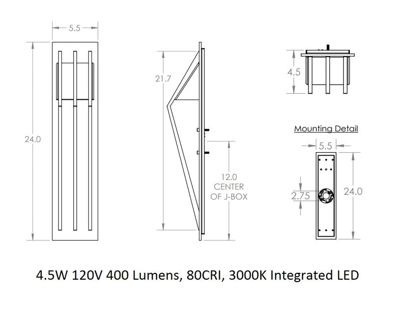 Bridge Outdoor Wall Sconce