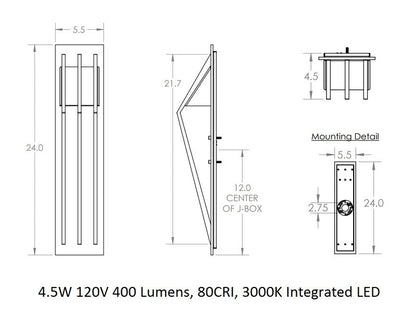 Bridge Outdoor Wall Sconce