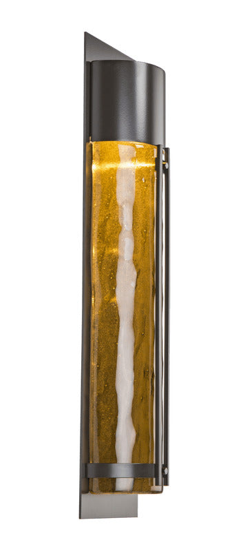 Half Round Outdoor Wall Sconce with Metalwork