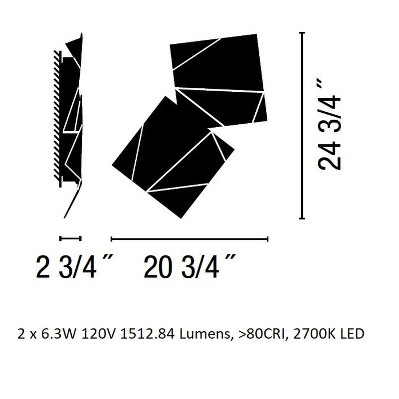 Origami Outdoor Wall Sconce