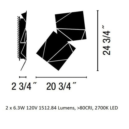 Origami Outdoor Wall Sconce