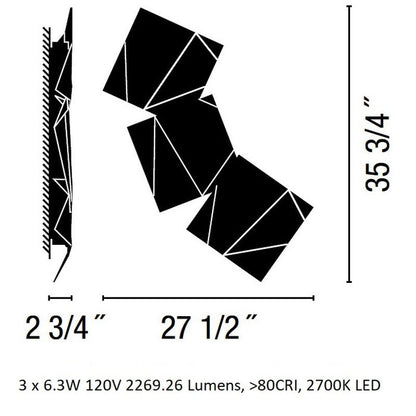 Origami Outdoor Wall Sconce