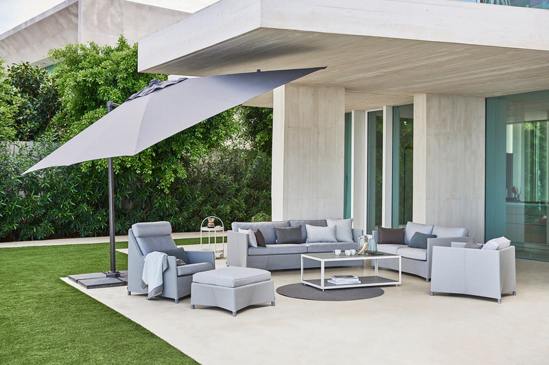 Hyde Lux Hanging Parasol with Base
