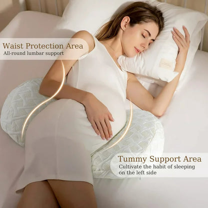 Pregnancy Pillows for Sleeping, Maternity Pillow for Pregnant Women with Detachable and Adjustable Pillow Cover, Support for Belly, Back, Legs, Hips