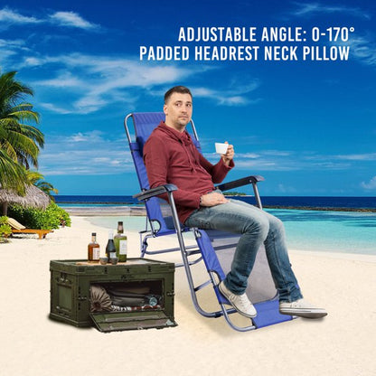 Kahoo Zero Gravity Lounge Chair Recliner Navy