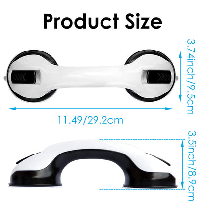 Vacushop 2-Pack Bath Grab Bars for Seniors, Shower Safety Grab Bar, Bathroom Tub Shower Handles for Elderly, With 12" Suction Bath Tub Hand Rail