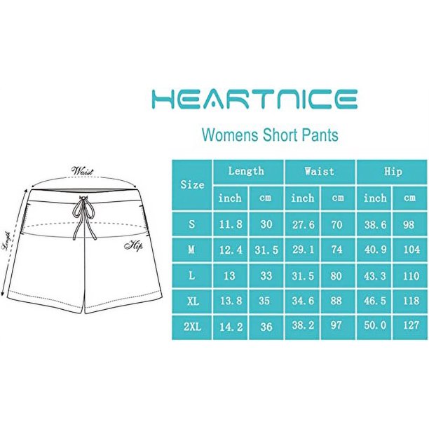 HEARTNICE Womens Cotton Pajama Shorts, Soft Sleep Shorts Lightweight Lounge Pj Bottoms,(Black/Dark Gray mel,M)