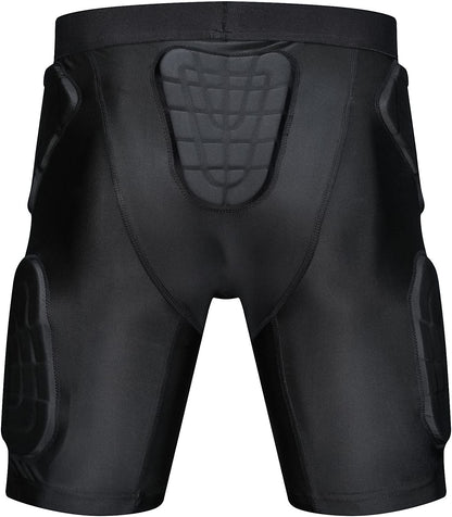 TUOY Men's Padded Compression Shorts Football Girdle for Male