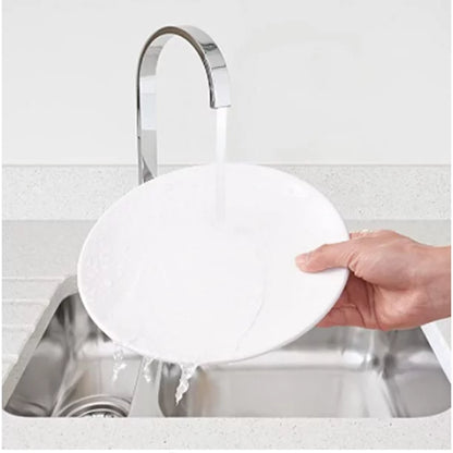 Melamine Dinner Plates - 12pcs 9inch Dinnerware Dishes Set for Indoor and Outdoor Use, Break-resistant, White