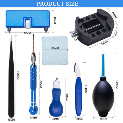Aokelily 13pcs Watch Back Remover Tool Professional Watch Battery Replacement Tool Kit Suitable for Watch Back Removal with Watch Back Remover Tools Including Watch Opener Adjustable case Opener