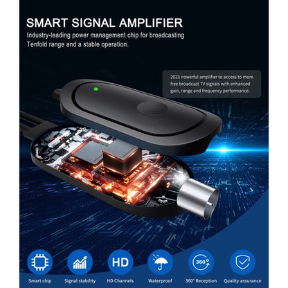 Outdoor TV Antenna, 550 Miles Long Range 4K 1080P HD UHF Signal, 26ft Coax Cable Doosl HDTV Antenna for All Television