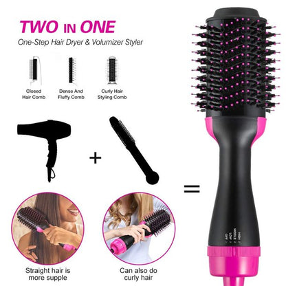 Ifanze Hair Dryer Brush, 3 in 1 Upgrade Hot Air Brush, Salon Negative lon Styling Dryer Brush Perfect for Hair Straightening, Curling, Styling and Drying All Hair Types
