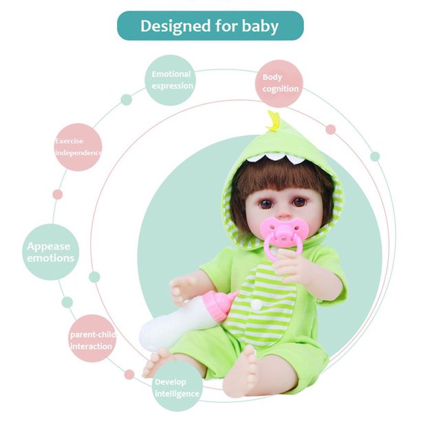 JoRocks Reborn Baby Dolls, 15 inches Realistic Newborn Soft Baby Dolls Toy for Kids Age 3+
