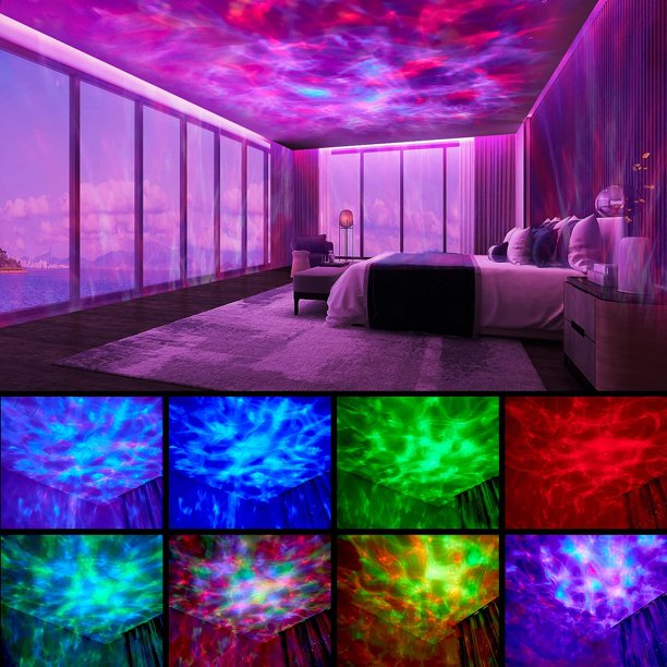 Galaxy Projector,Night Light Projector Star Projector Bedroom Ocean Wave Projector Kids White Noise Music Bluetooth Starlight,Projector Lamp Ceiling Timer Sensory Led Gift Room Remote