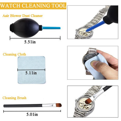 Aokelily Watch Repair Kit, Professional Watch Band Link Removal Tool, Watch Battery Replacement Tools, Spring Bar Tool Set with Zipper Bag