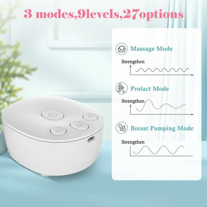 Ifanze Double Electric Breast Pumps, Nursing Breastfeeding Pump with 3 Modes & 9 Levels, Ultra-Quiet Pain Free Massaging Milk Pump for Travel Home, White