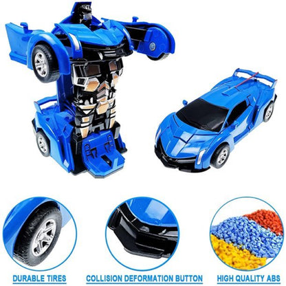 CTYKEJ Deformation Robot Cars Toys for Kids Boys,Transforming Robot Car for Kids Toys,Birthday Christmas Gifts for 2 3 4 5 6 7 8 Years Kids Boys Girls,Blue